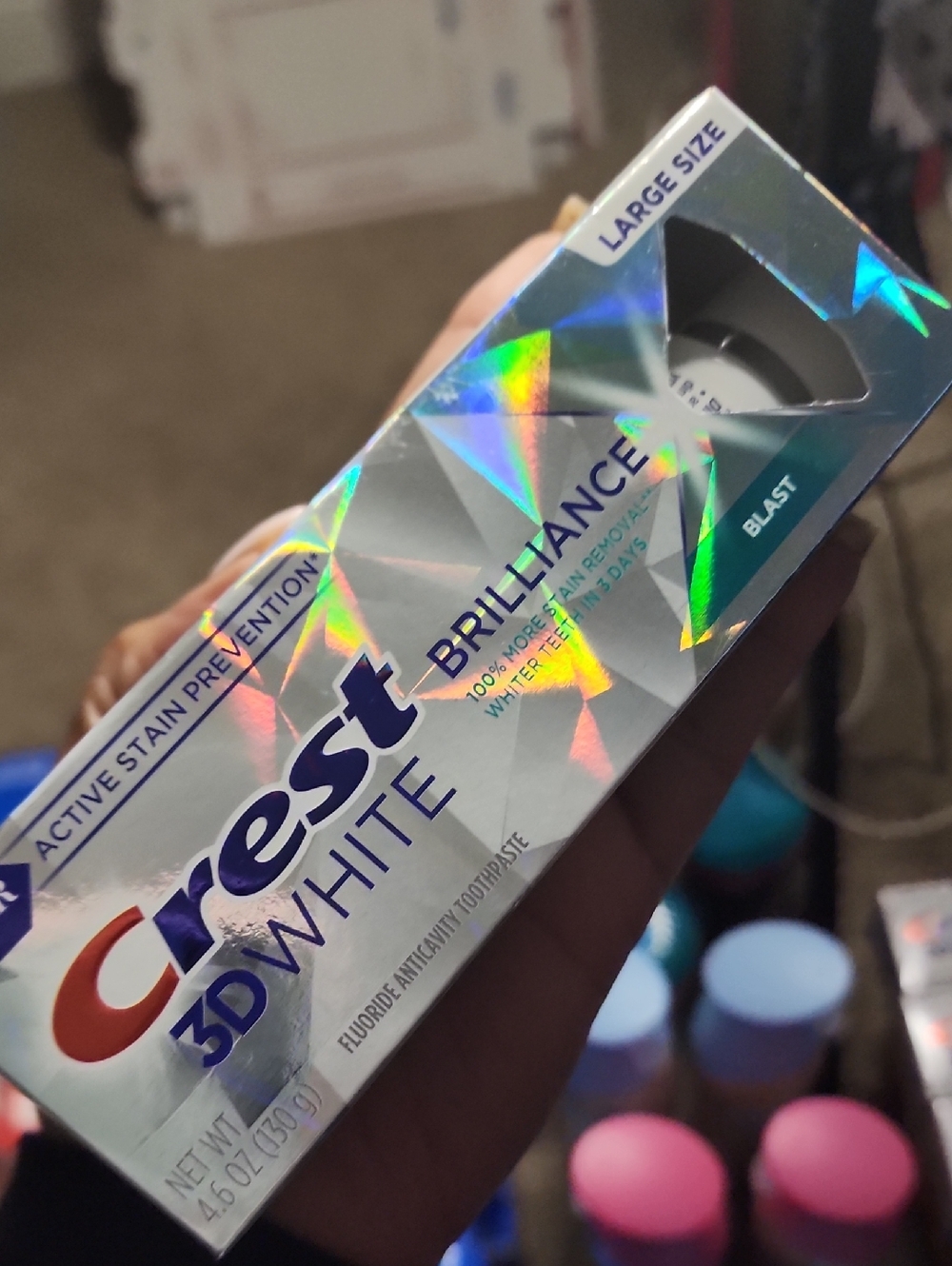 Crest 3D White Brilliance Toothpaste Stain Prevention